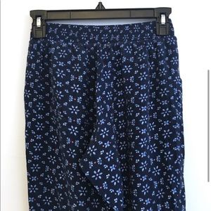 ISO!!! Blue and Pink Floral Hollister Elastic Waistband Joggers Soft Pants